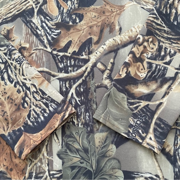 Cabela's 3D Seclusion Camo Mock Neck Long Sleeve Base Layer Shirt Size 2XL - Picture 4 of 8